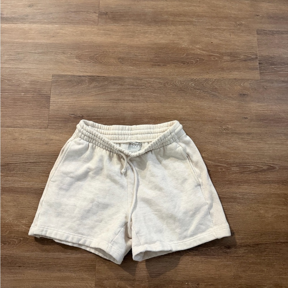 Women's Athletic Cream Shorts